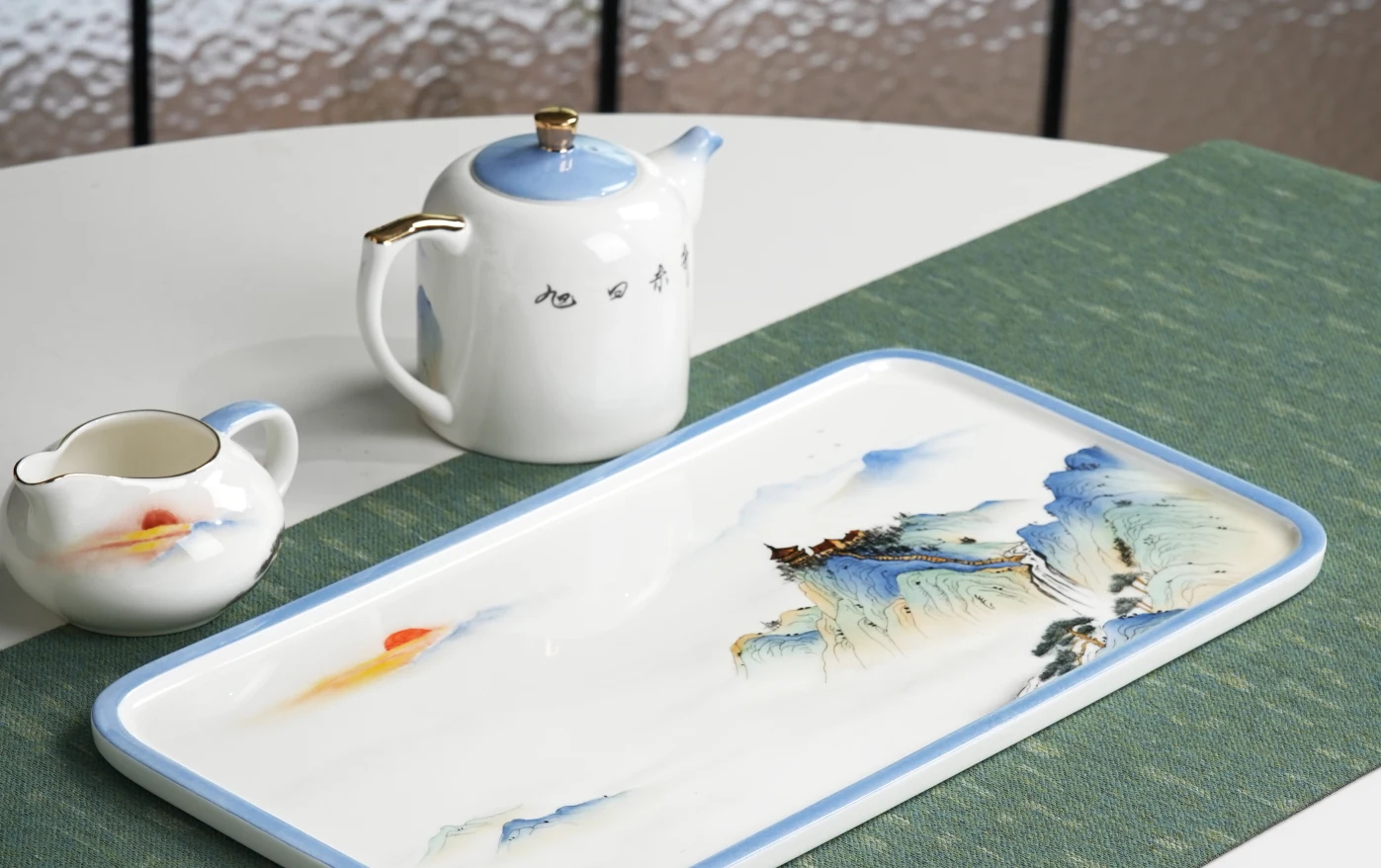Rising Sun Hand-Painted Tea Set — view 2