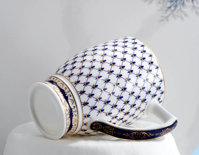 Moonlight Stars Bone China Lidded Cup — view 2